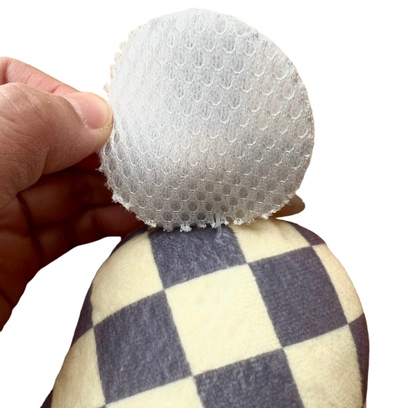 Dog Diggin Designs Toy w/Squeaker - Chewy Vuiton Cream/Grey Size LARGE! New - Picture 4 of 16